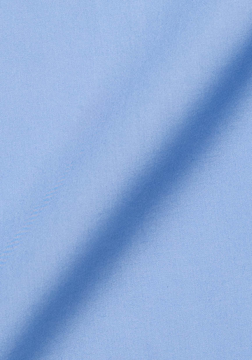 80’s Super Fine Cornflower Blue Contrast Collar Shirt - Lightweight Unused Sample - Image 5