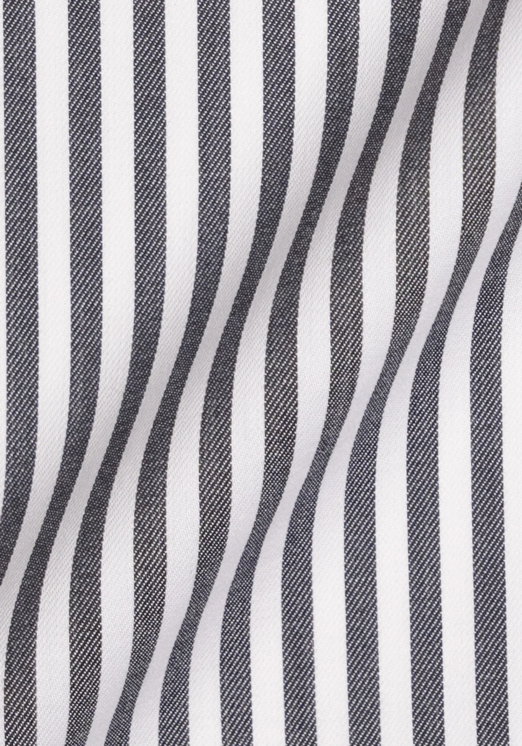 Black Stripes Shirt - White Tab Collar & French Cuffs - Image 3