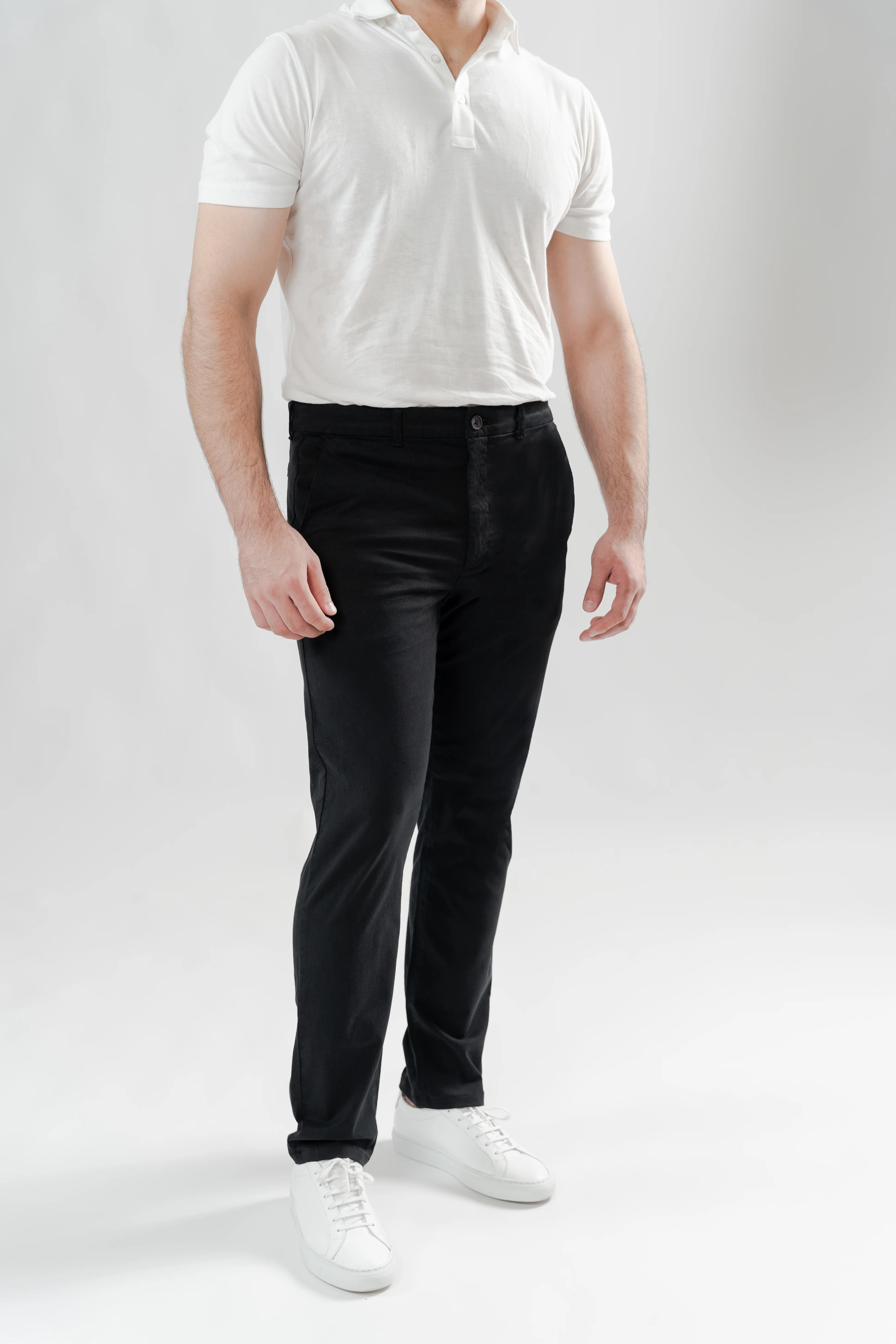 Black UltraFlex Slim Chino