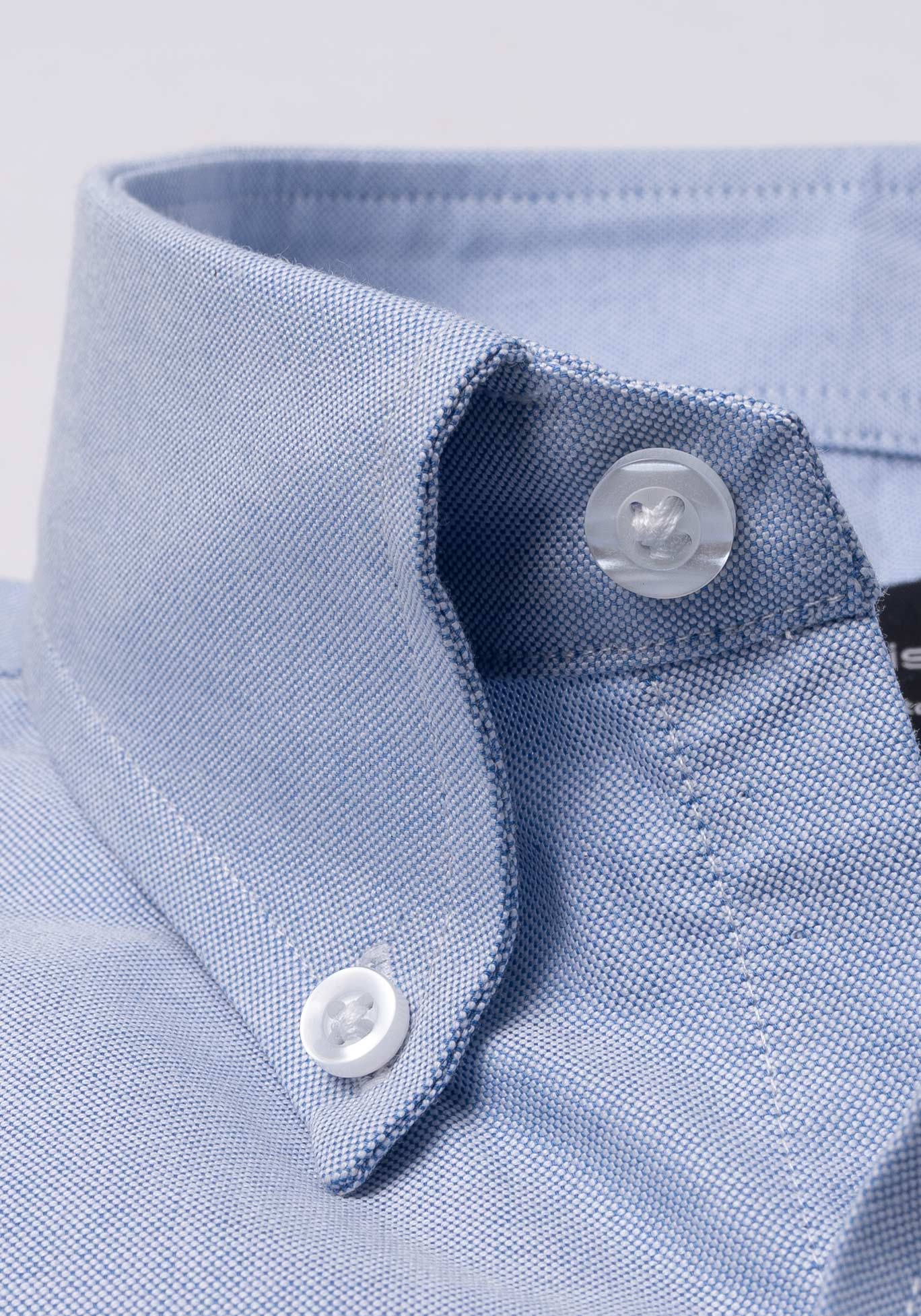 Blue Crisp Oxford Shirt Unused Sample - Image 4
