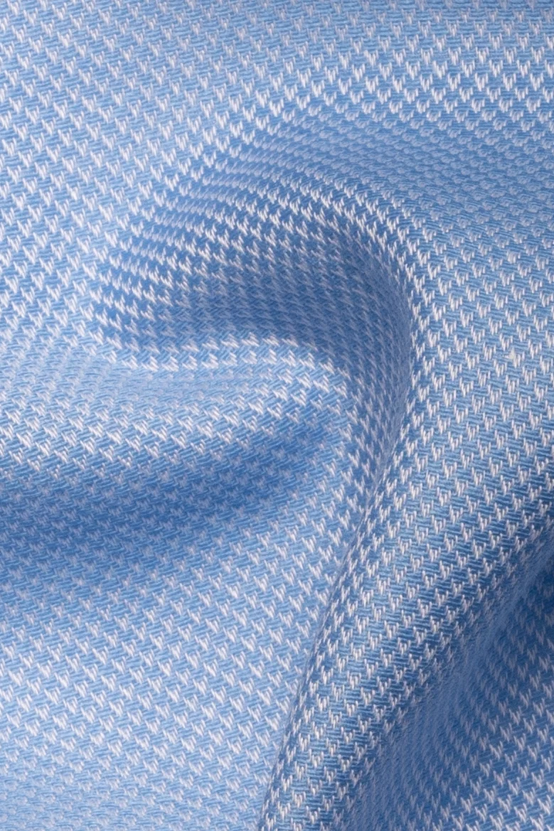 Blue Dobby Comfort Stretch - Image 2