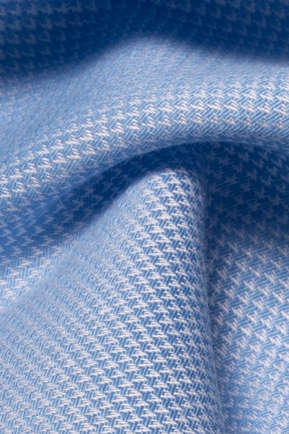 Blue Dobby Comfort Stretch - Image 3