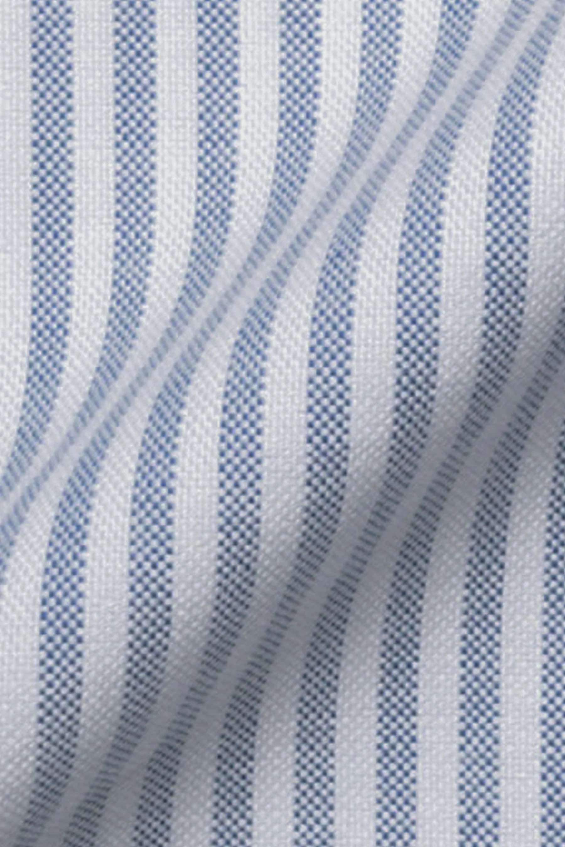 Blue Striped Oxford Two-Ply Shirt - Image 4
