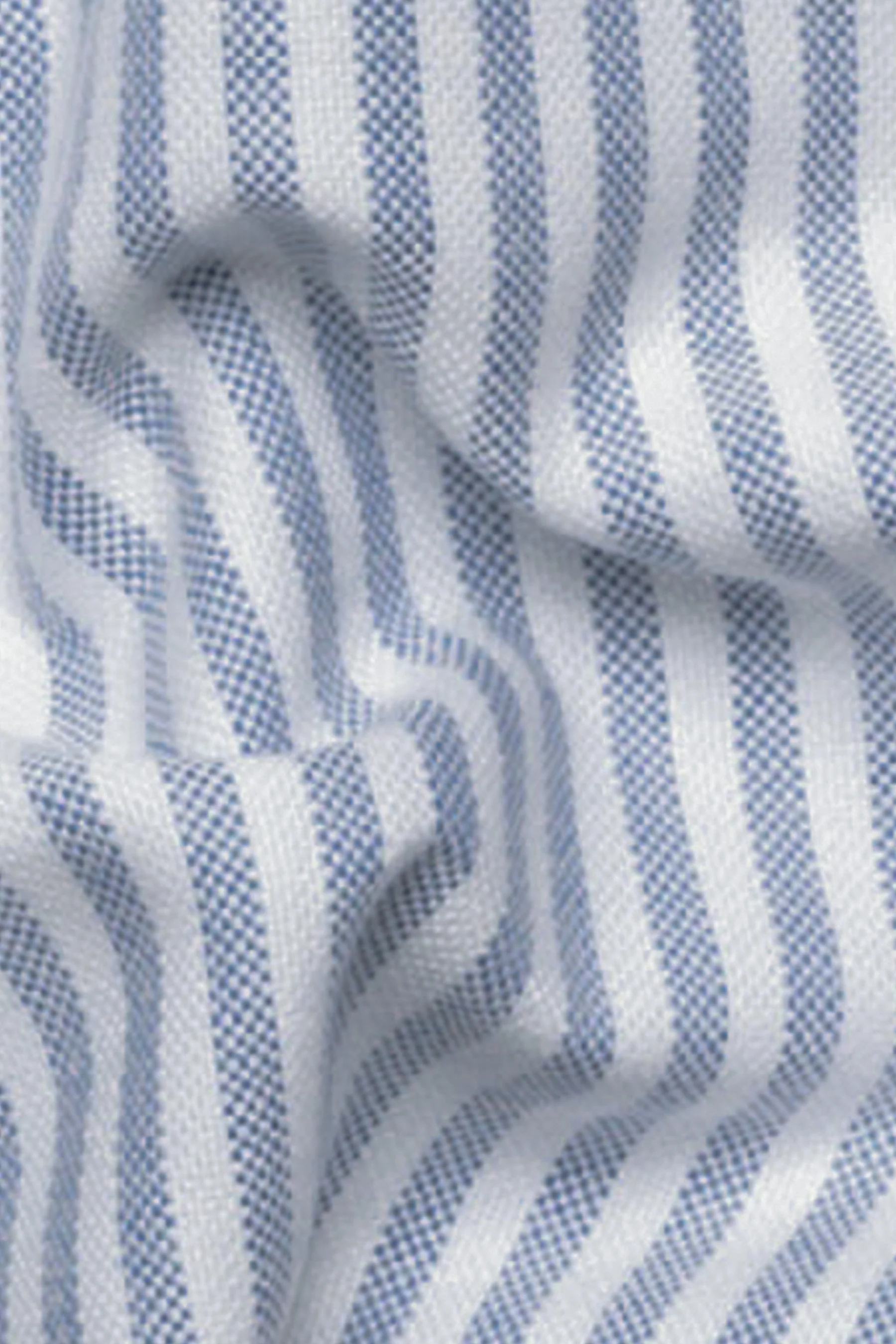 Blue Striped Oxford Two-Ply - Image 2