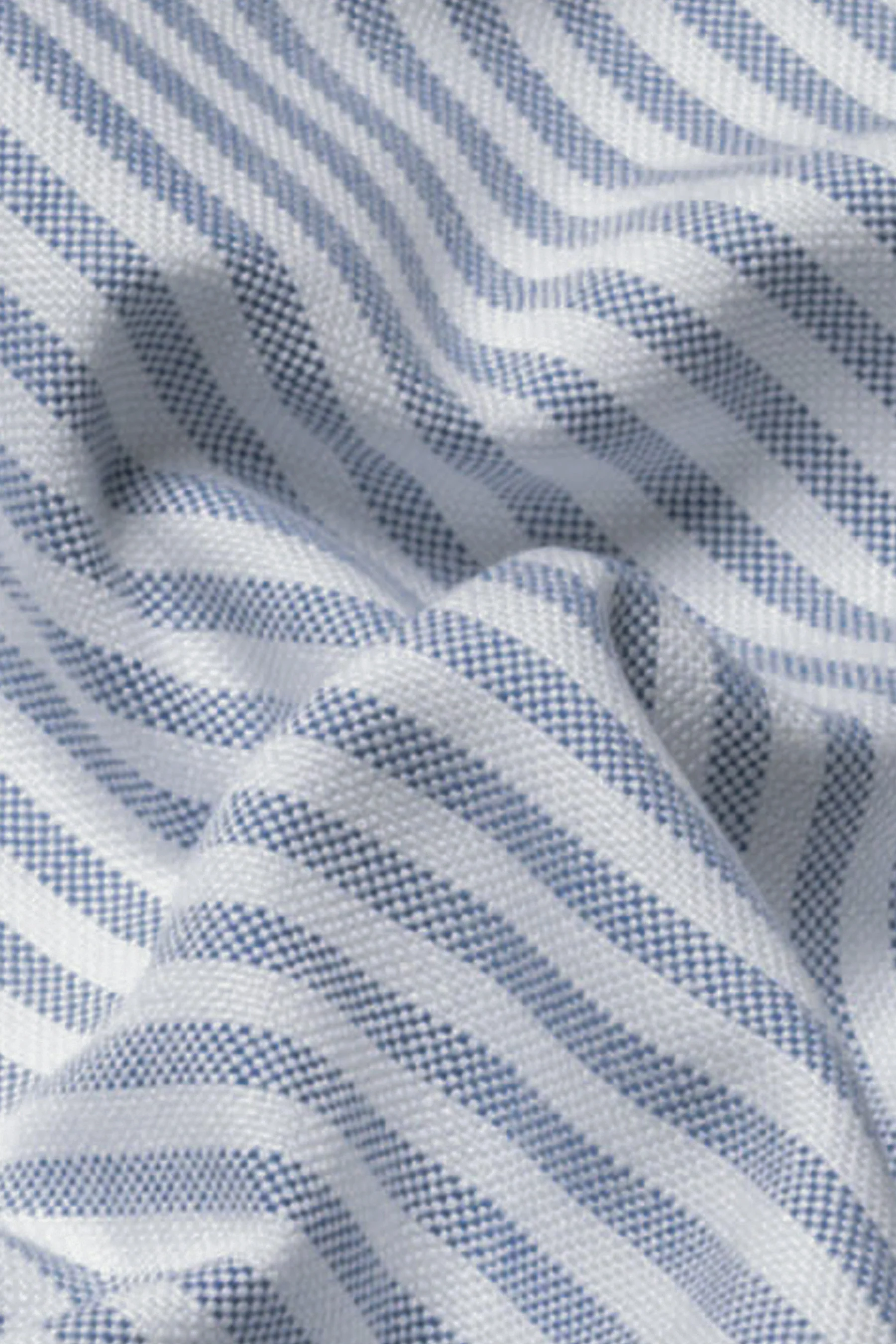 Blue Striped Oxford Two-Ply - Image 3