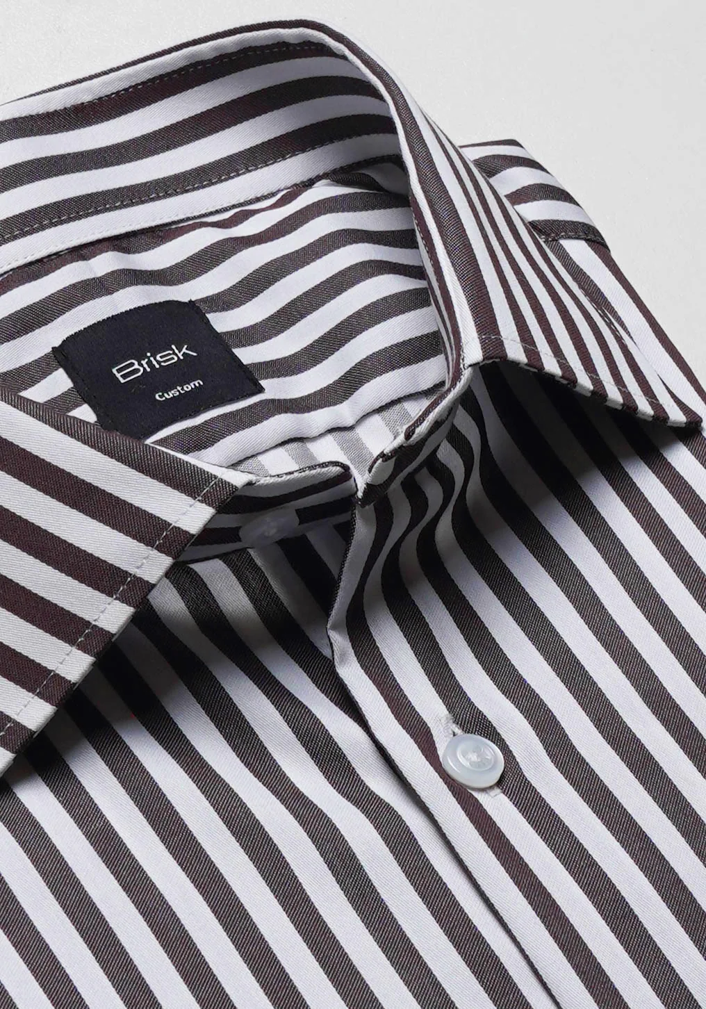 Brown Bengal Stripes Shirt - Wrinkle Free - Image 2