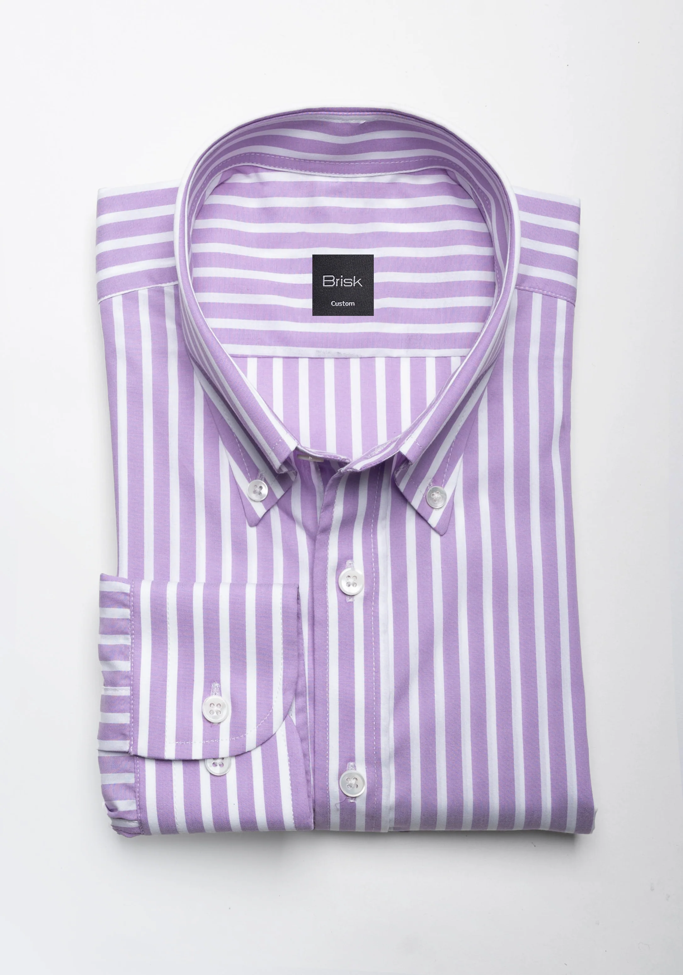 Fine Lilac Stripes Shirt Unused Sample