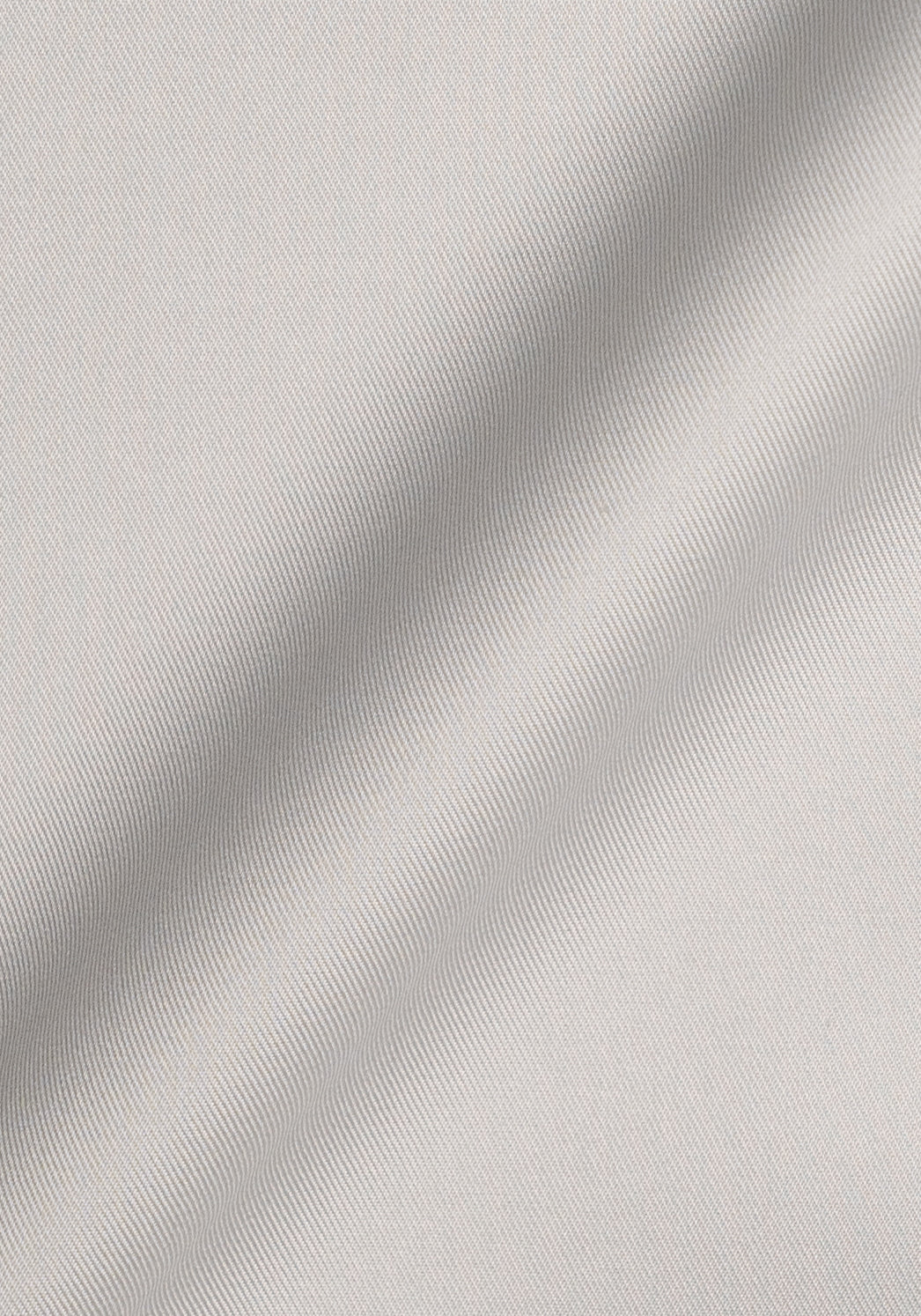 Light Grey Twill Pima Cotton - Button Down Collar Unused Sample - Image 4