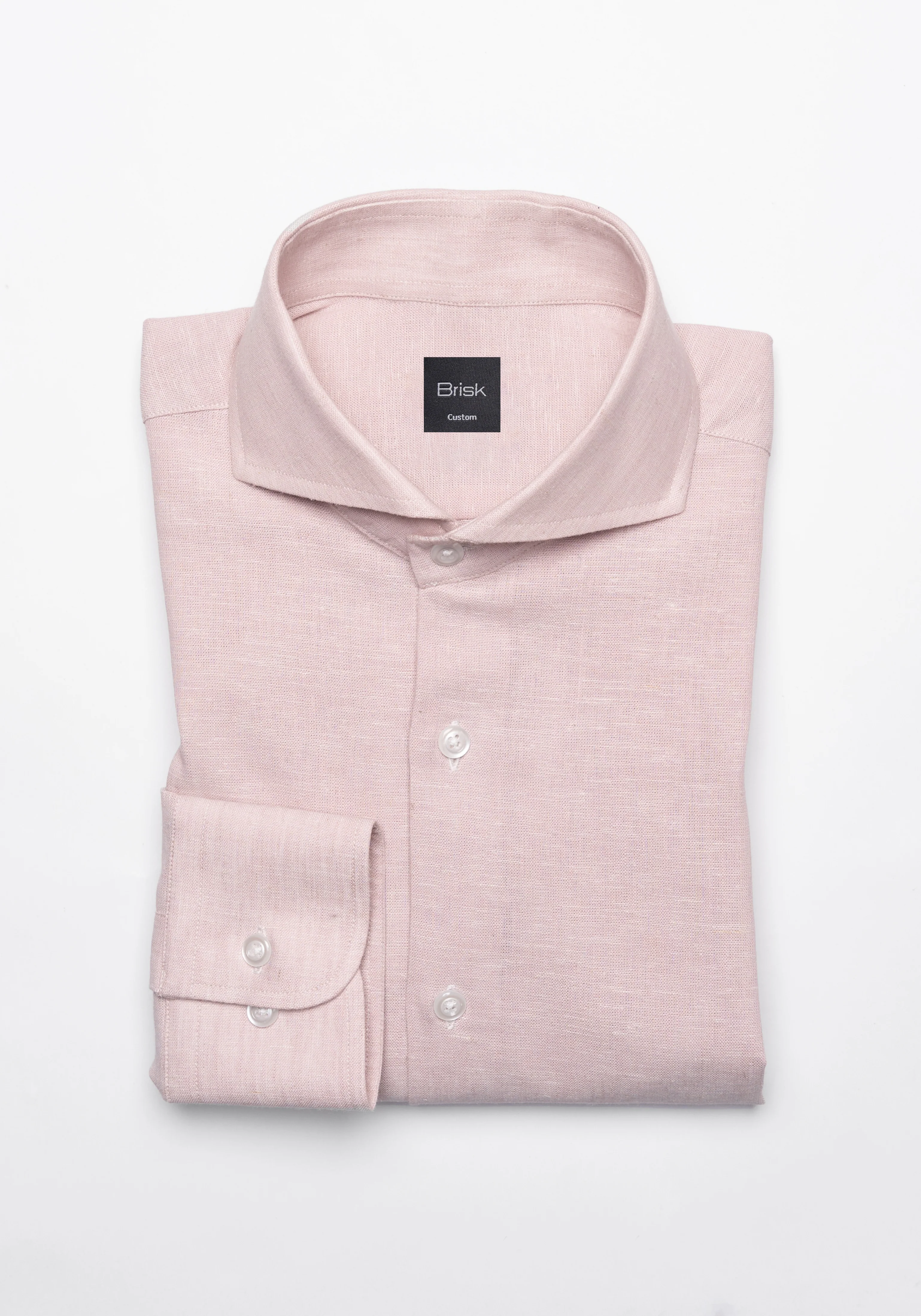 Light Pink Cotton-Linen Shirt - Image 4