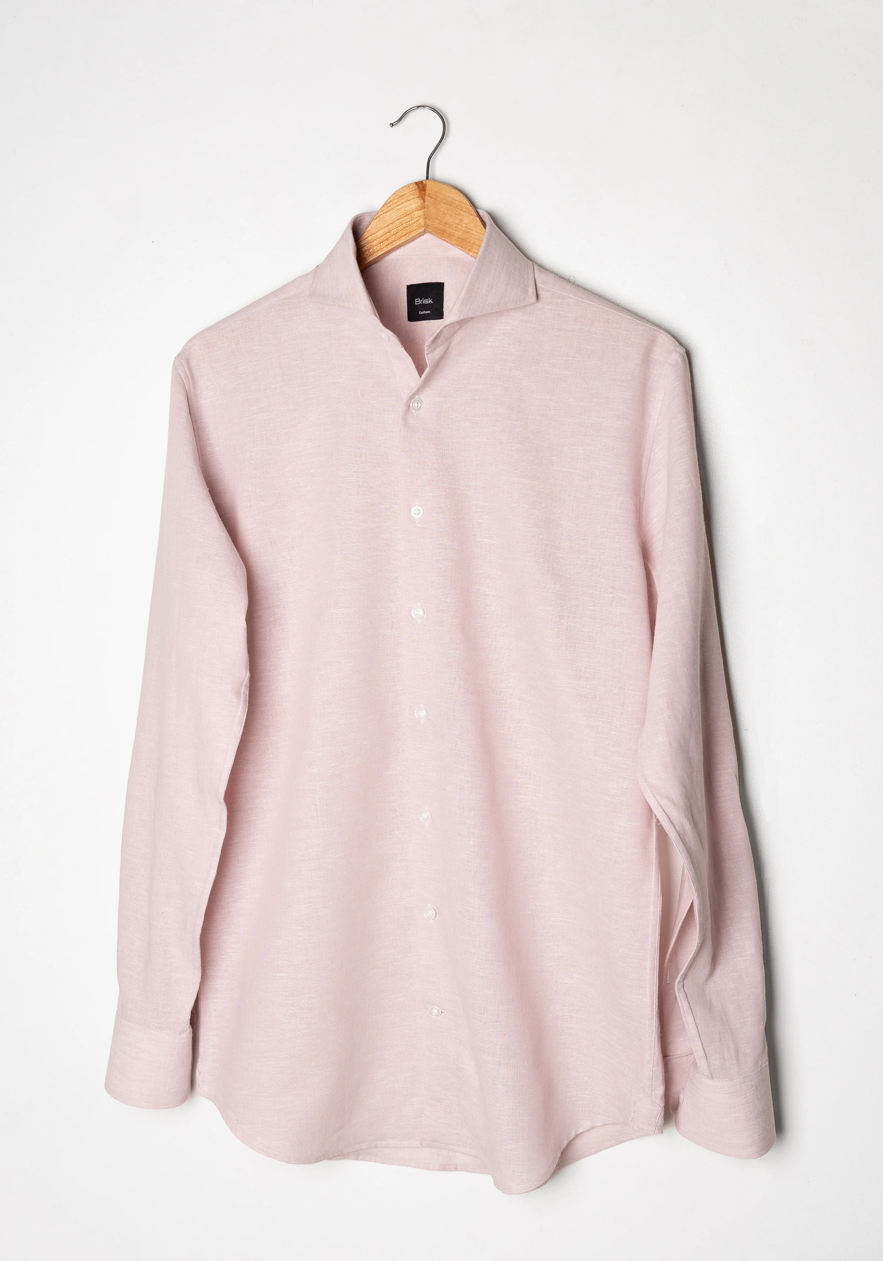 Light Pink Cotton-Linen Shirt - Image 6