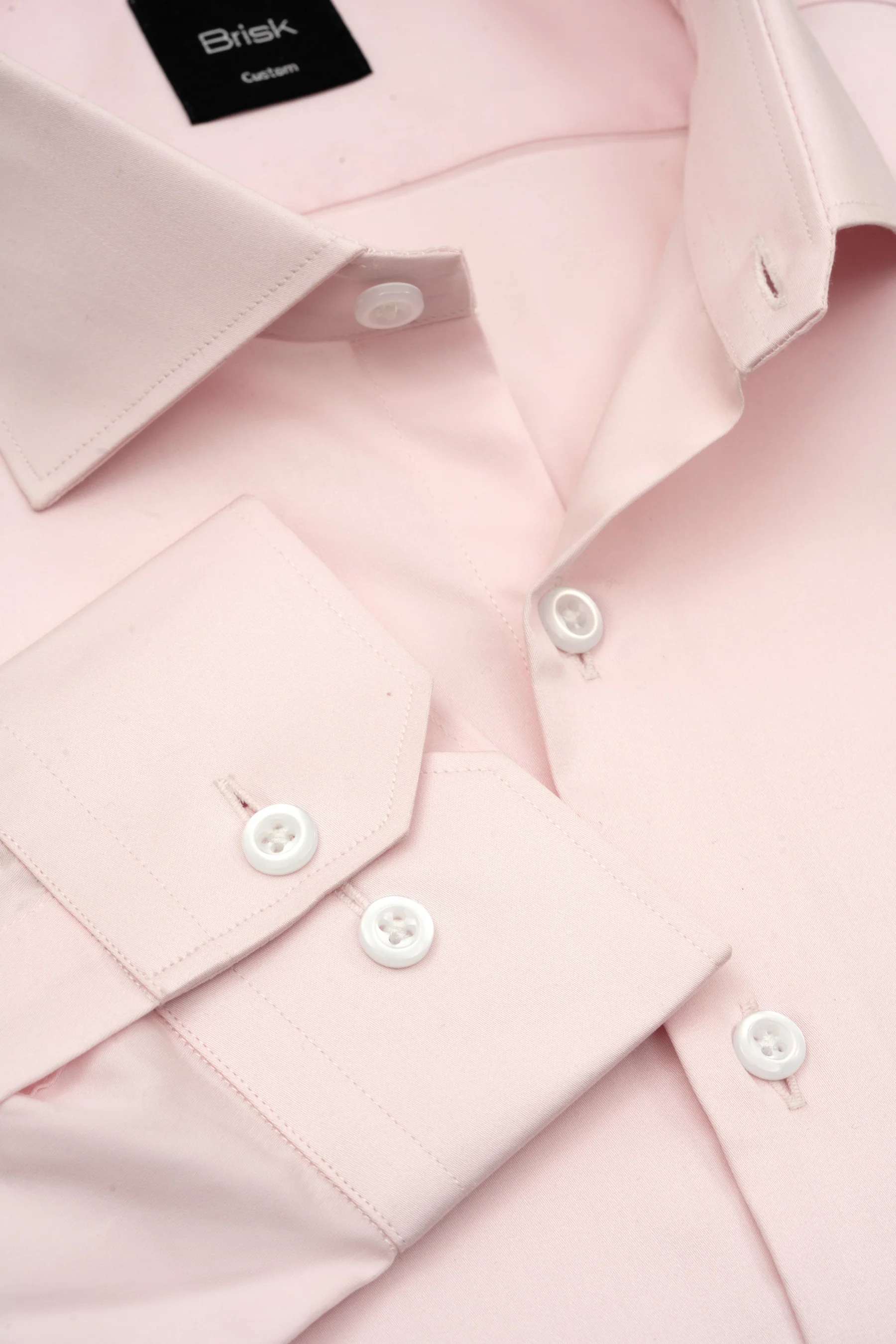 Light Pink Easy-Care Sateen Shirt