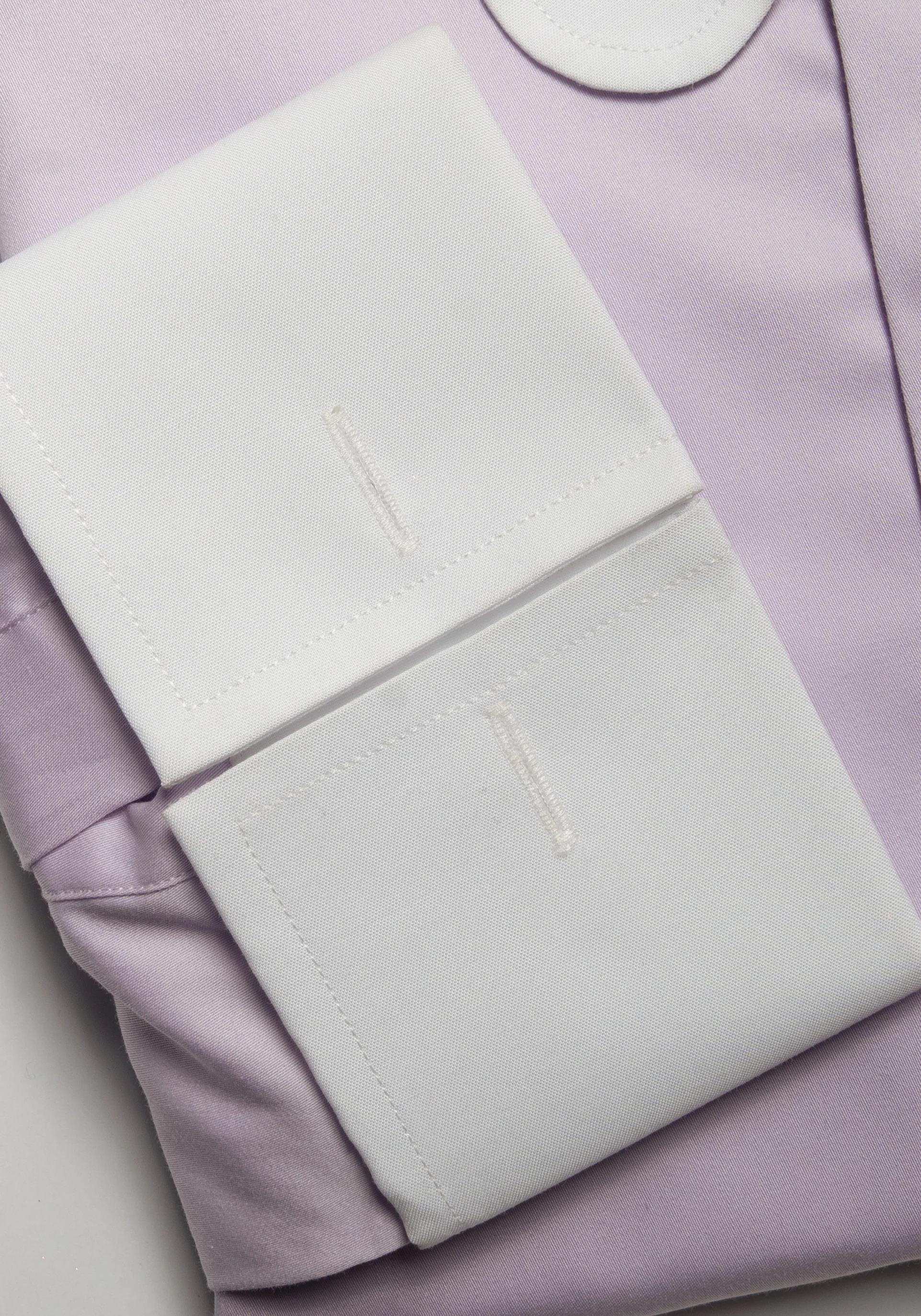 Lilac Easy-Care Sateen Club Pin Collar Shirt - Image 8