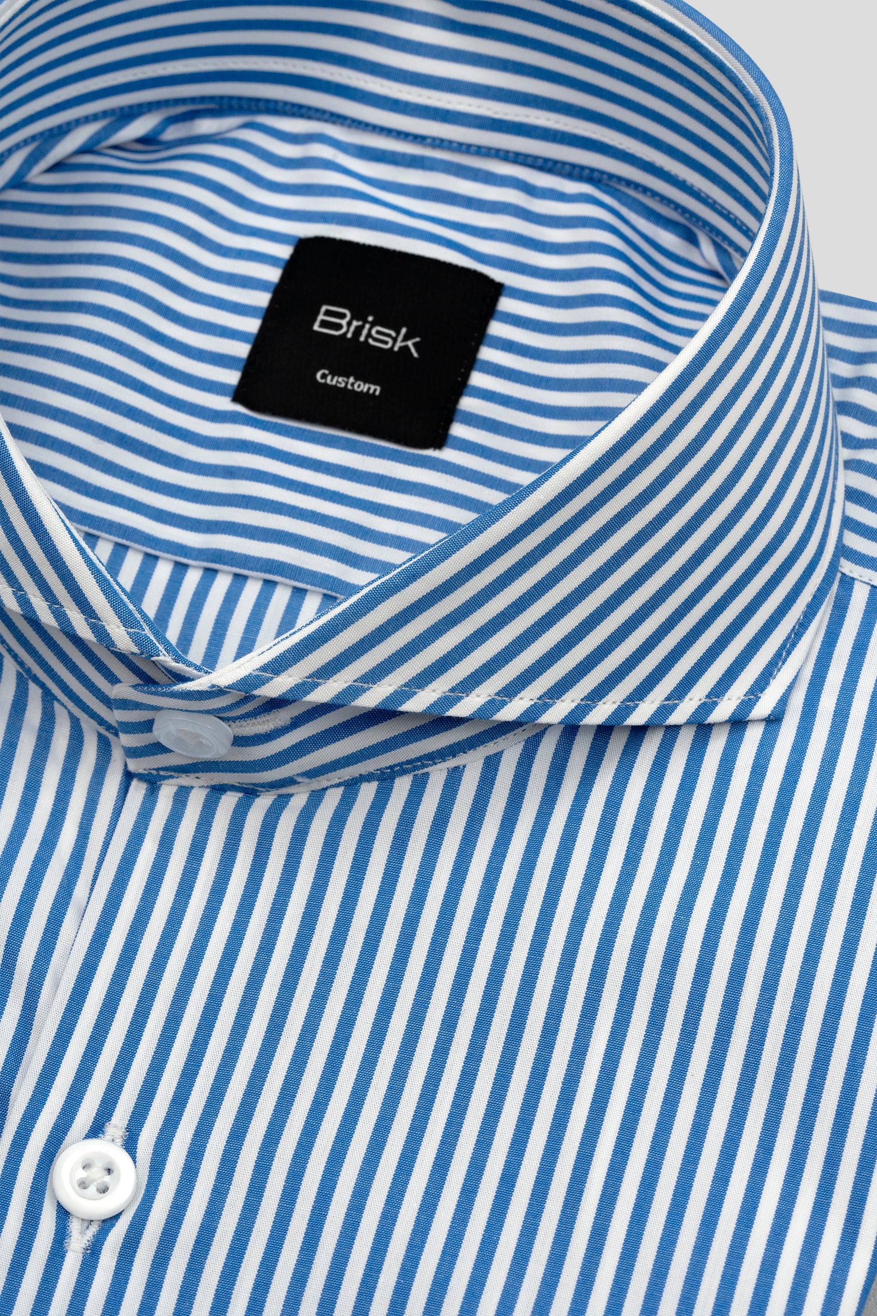 Medium Blue Striped Shirt - Image 2