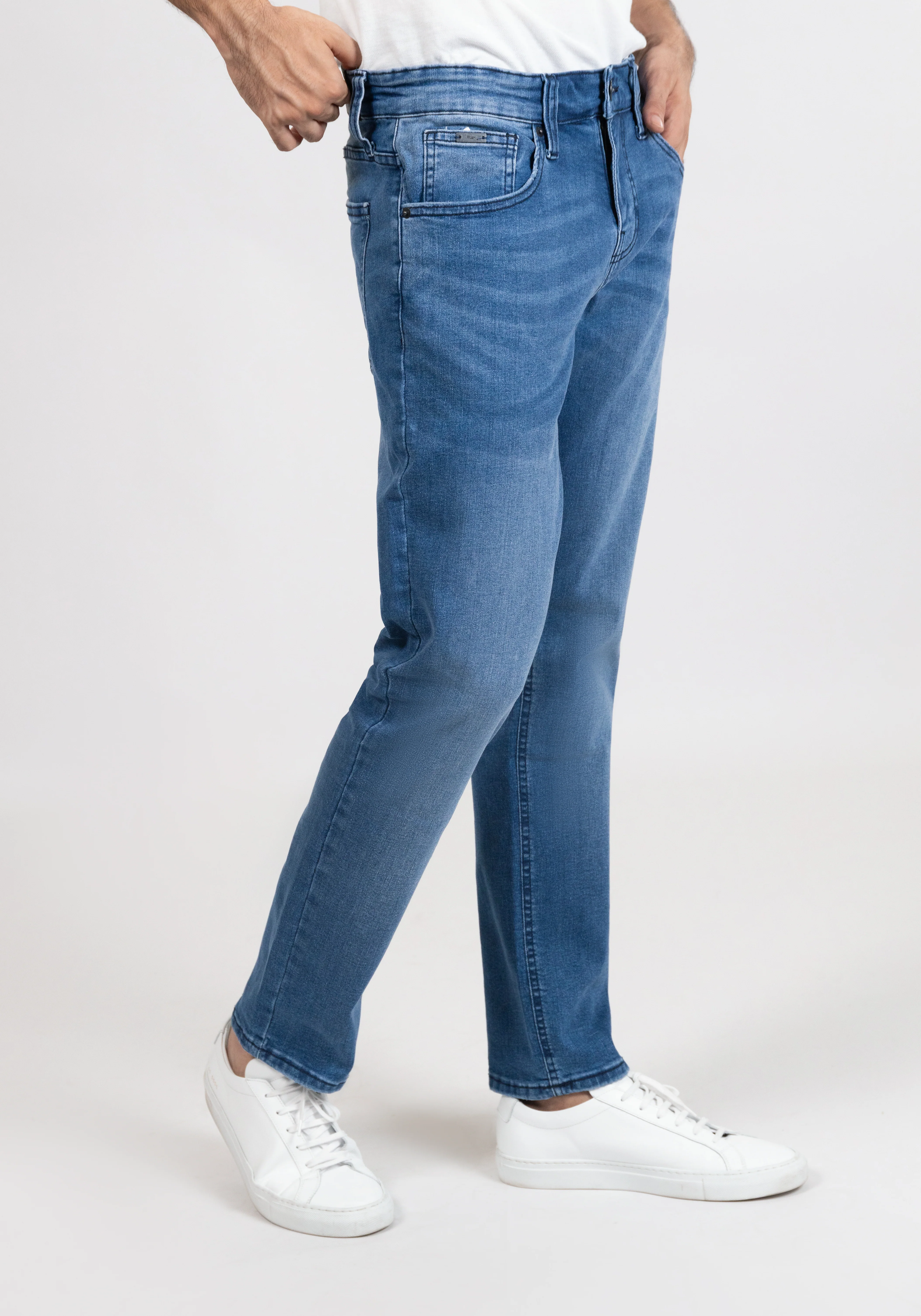 Medium Wash Slim Fit Jeans - Flex - Image 4