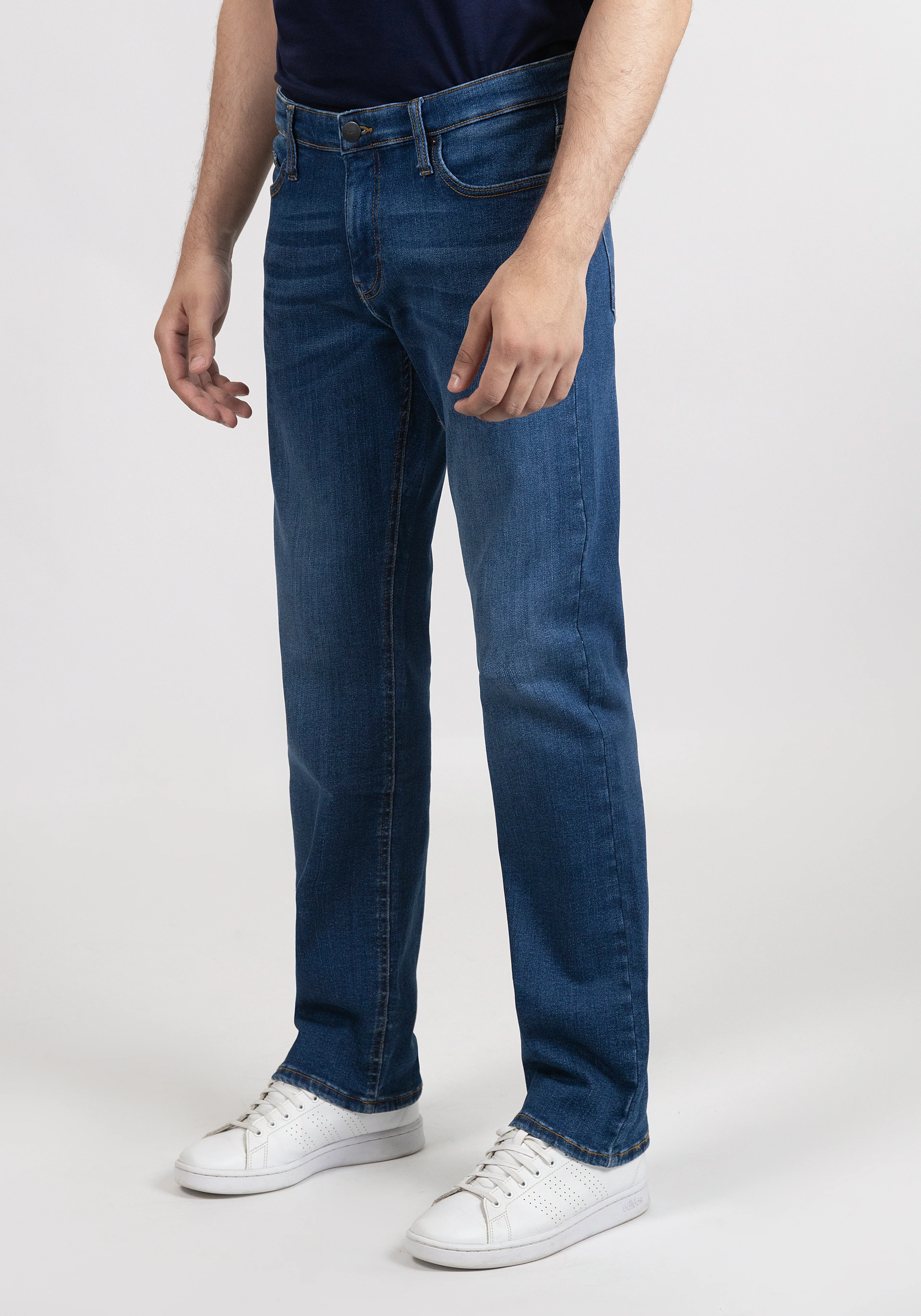 Medium Wash Straight Fit Jeans - Rotary - Image 4