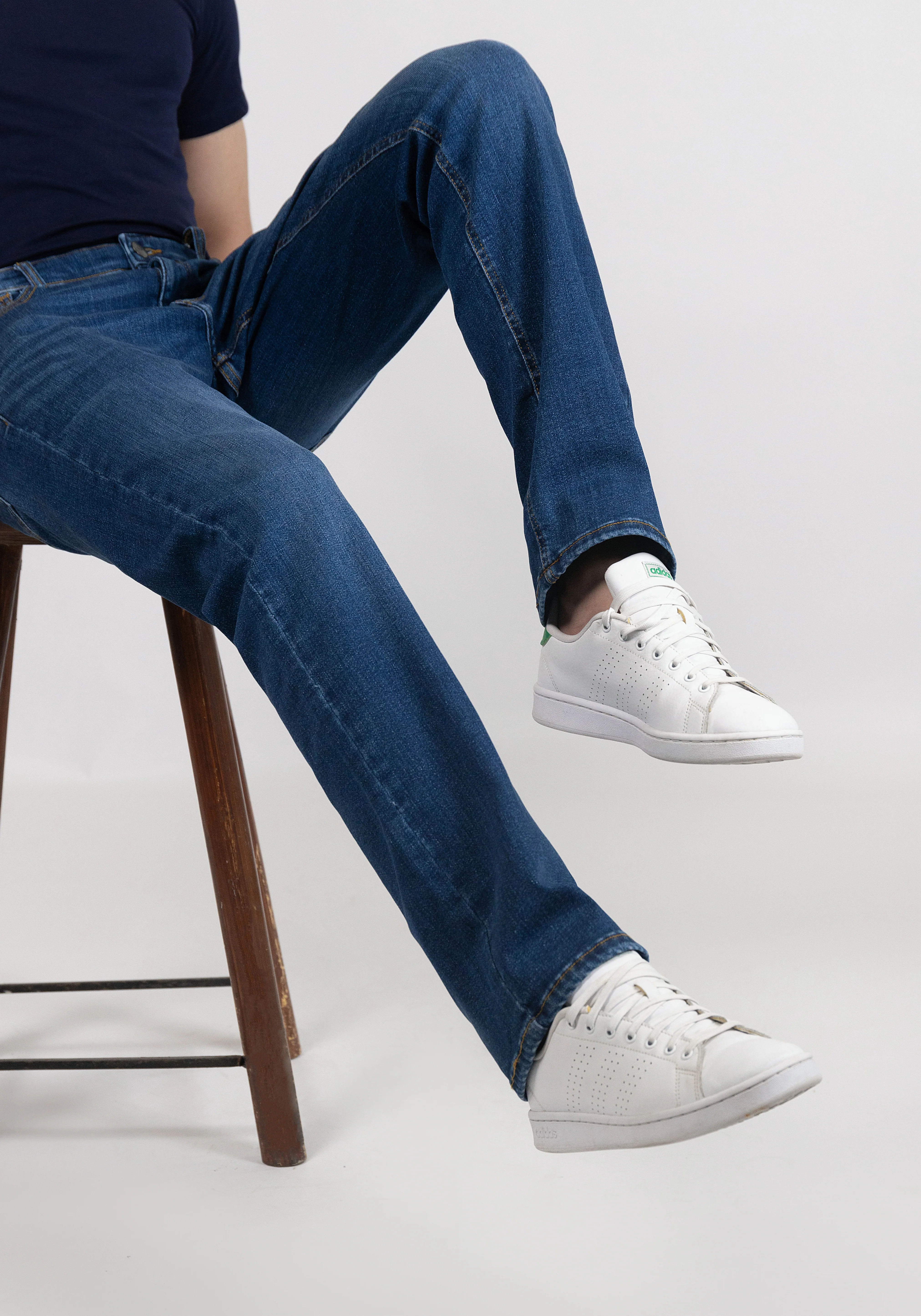 Medium Wash Straight Fit Jeans - Rotary - Image 7