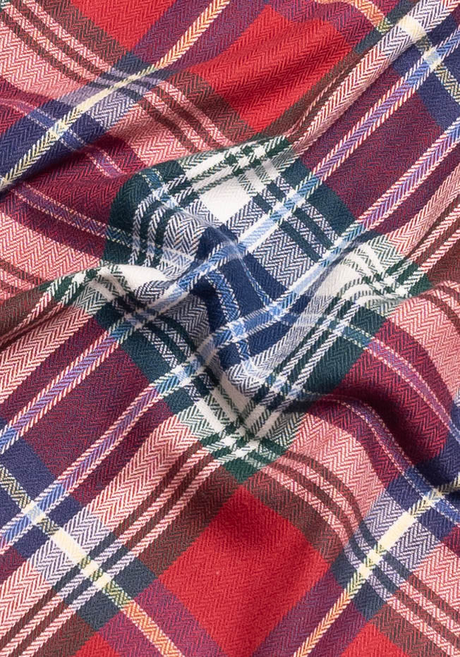 Multi Color Heavy Weight Herringbone Tartan Flannel - Image 3