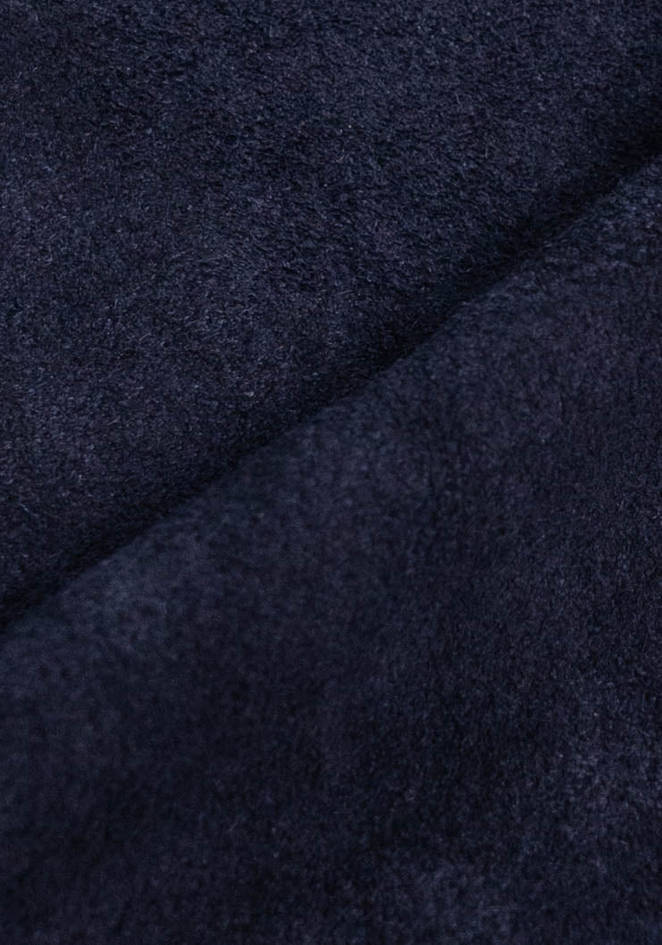 Navy Blue Suede Jacket - Image 3