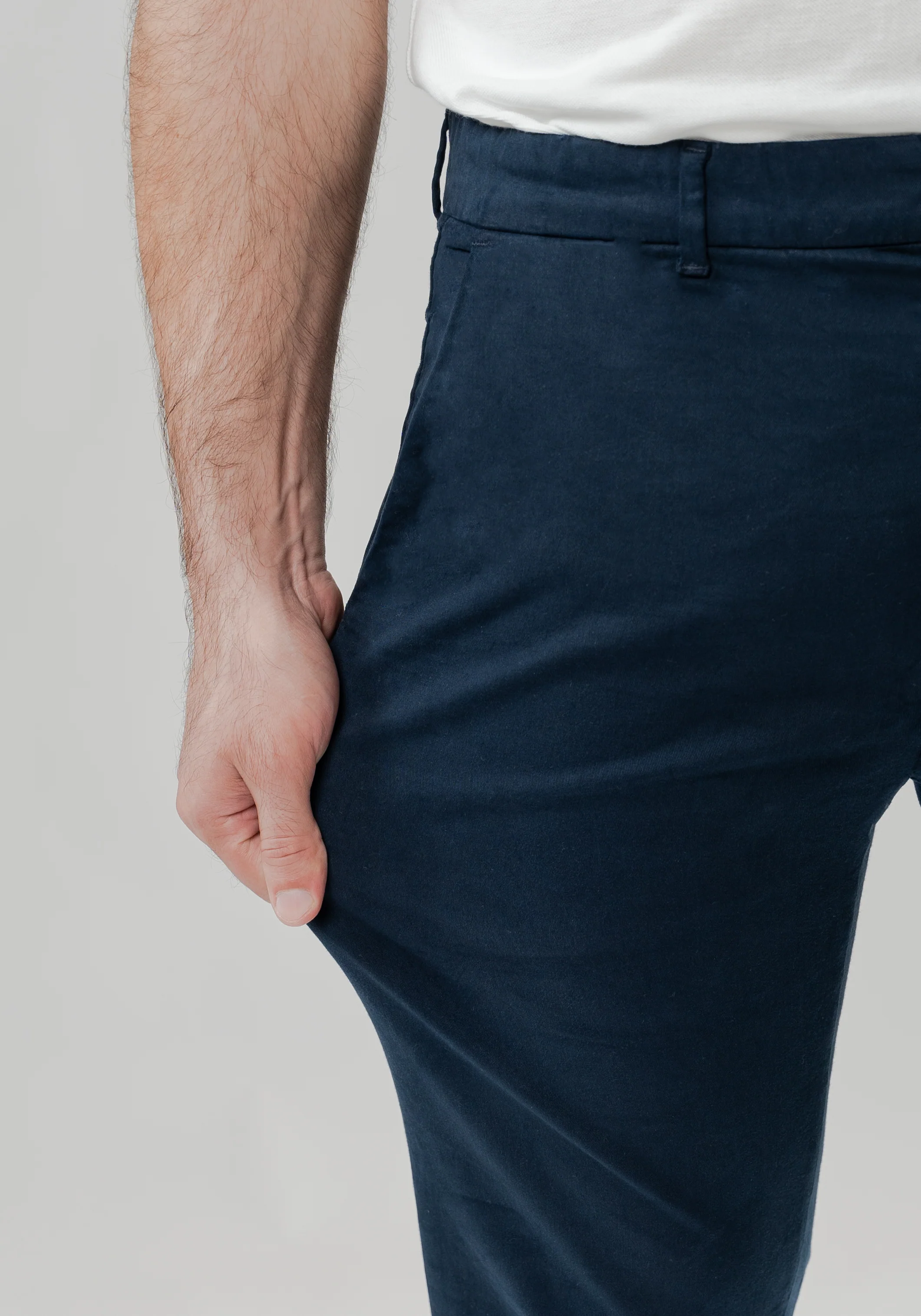 Navy Blue Ultraflex Slim Chino - Image 5