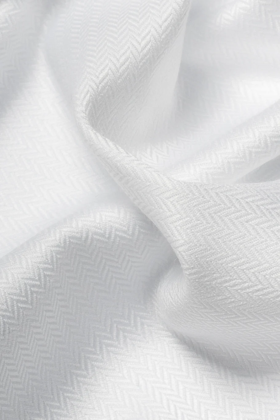 Optic White Sleek Herringbone Wrinkle-Free - Image 2
