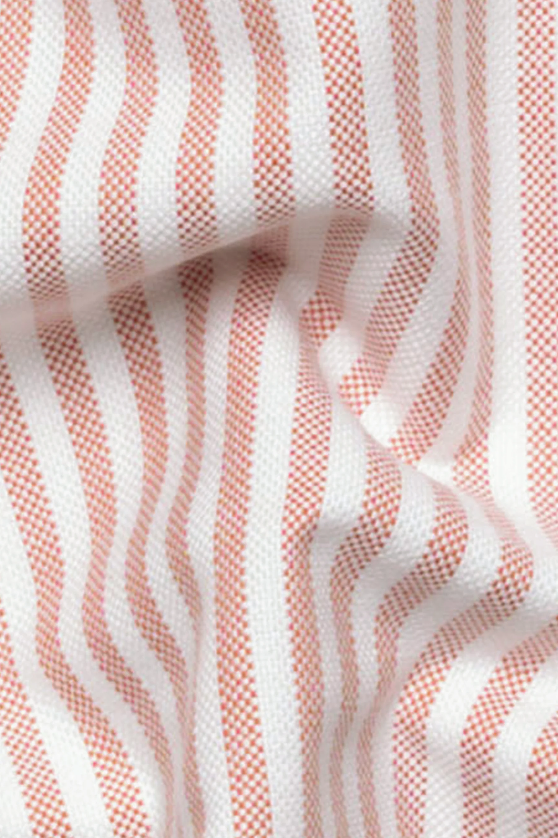 Peach Striped Oxford Two-Ply - Image 2