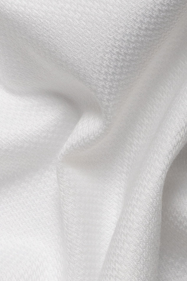 Pearl White Dobby Comfort Stretch Shirt - Image 5