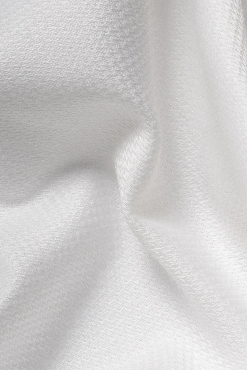 Pearl White Dobby Comfort Stretch - Image 3