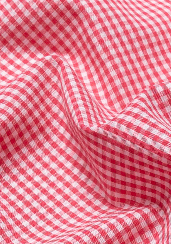 Red Mini Gingham Unused Sample - Image 2