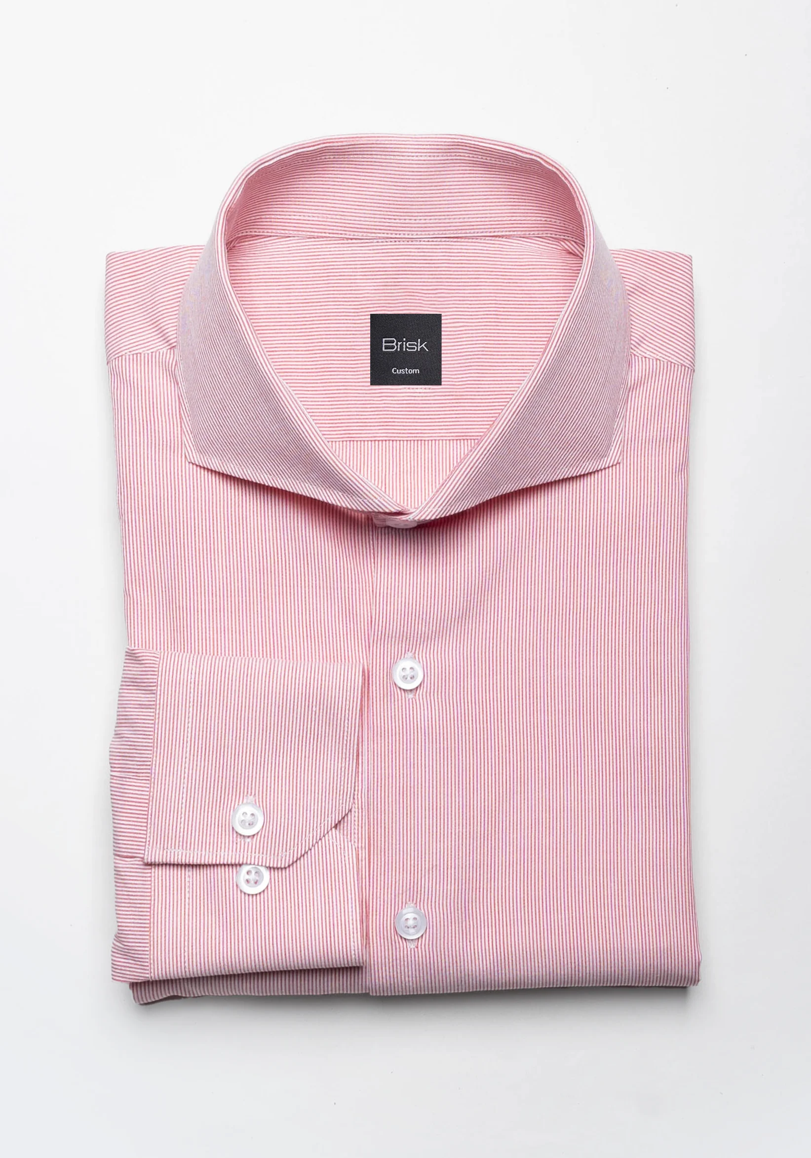 Red Pinstripes Seersucker Shirt