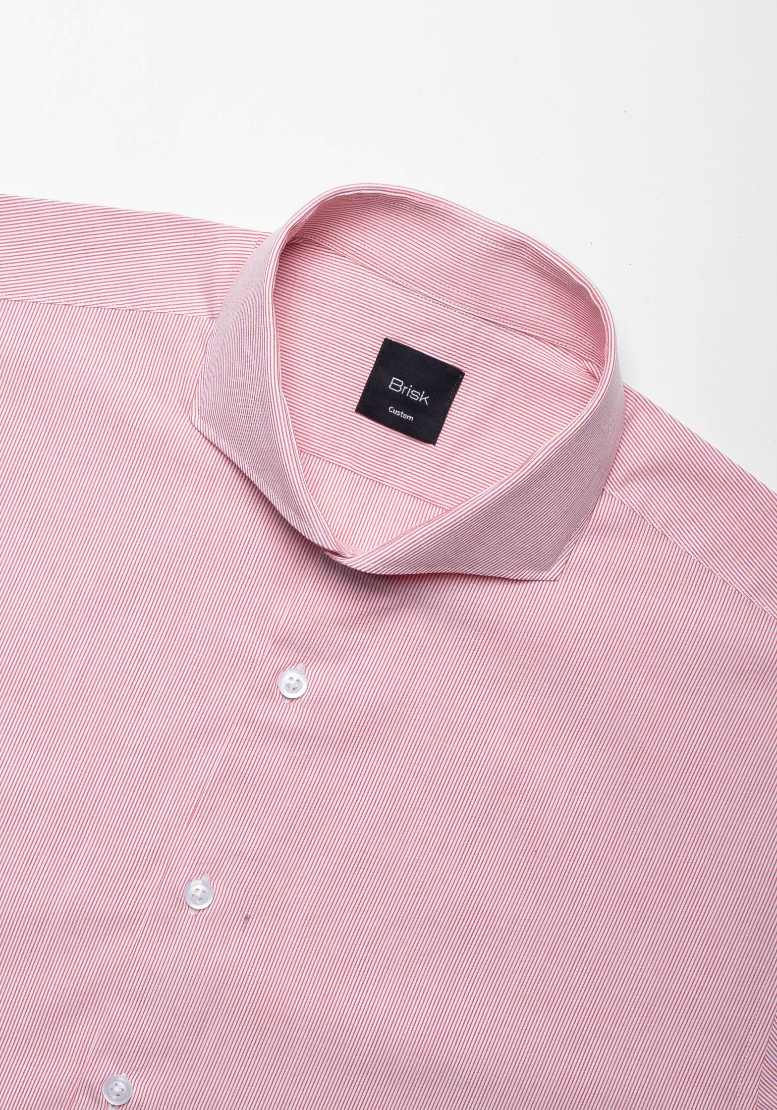 Red Pinstripes Seersucker Shirt - Image 3