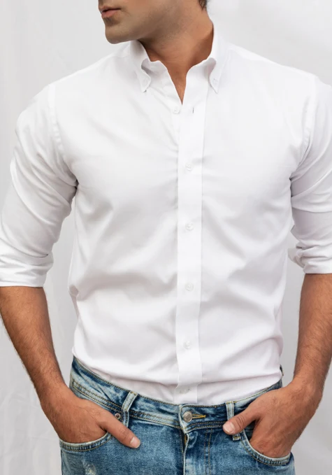 White Oxford Shirt - Image 4