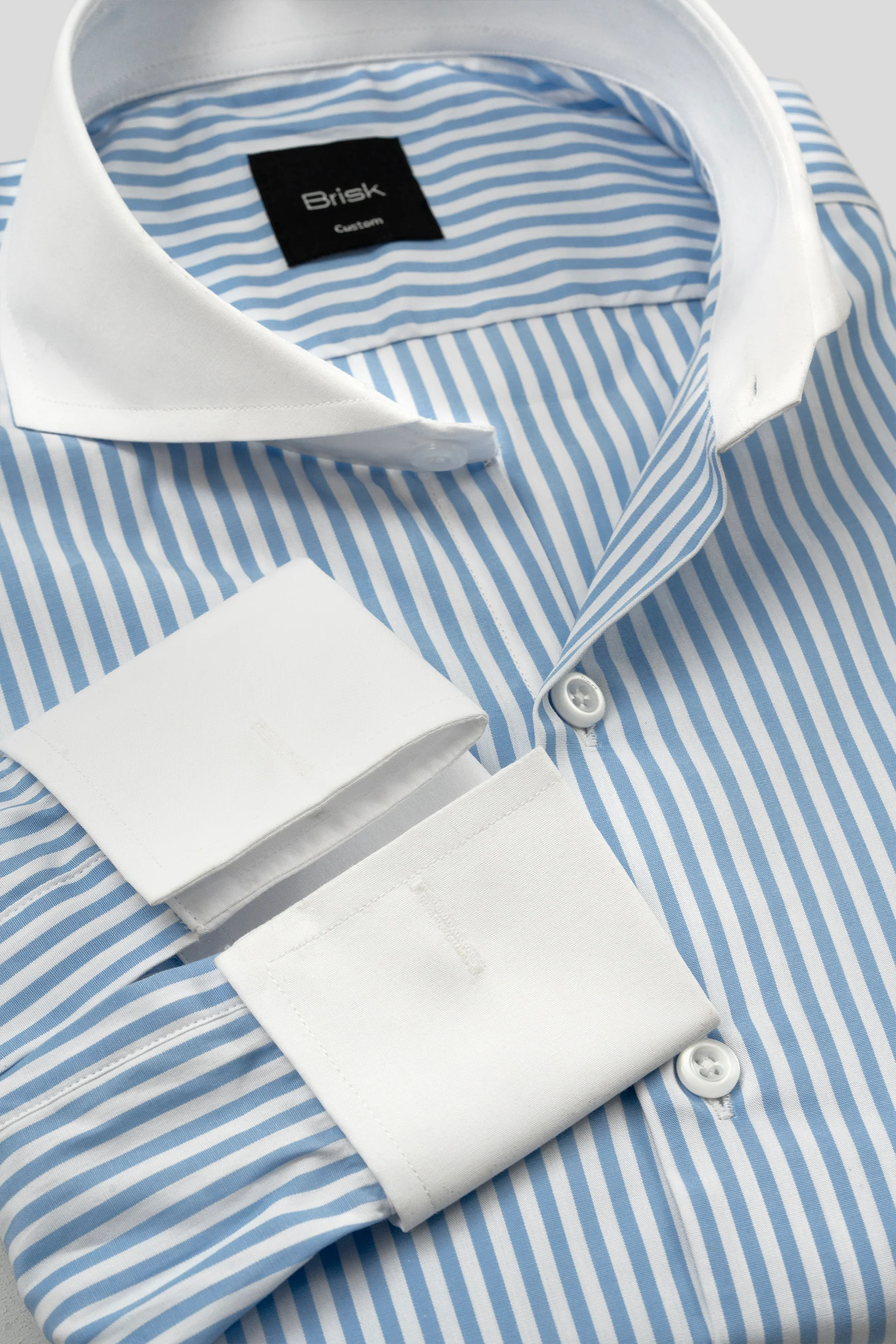 Sky Blue Bengal Striped Shirt