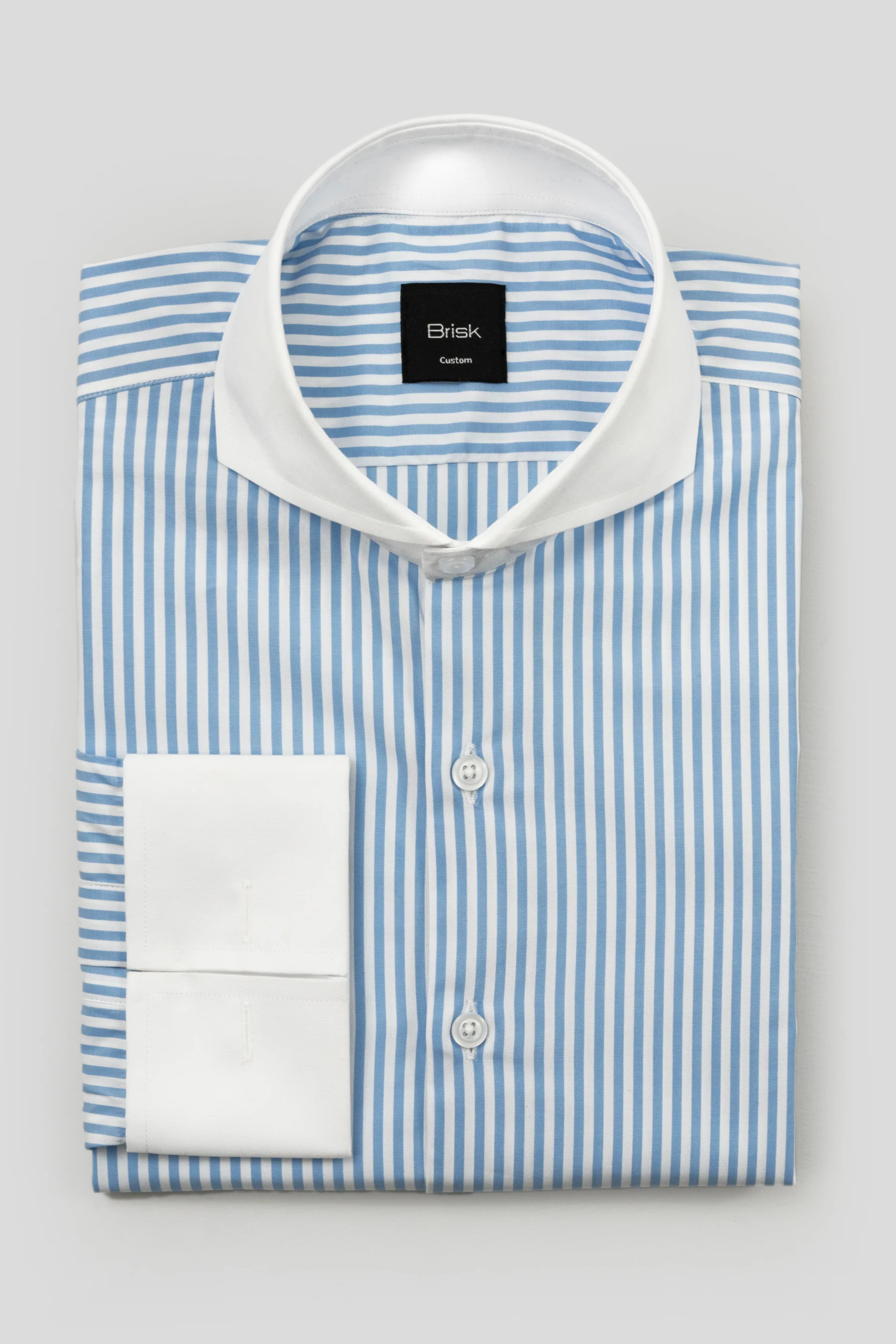 Sky Blue Bengal Striped Shirt - Image 3