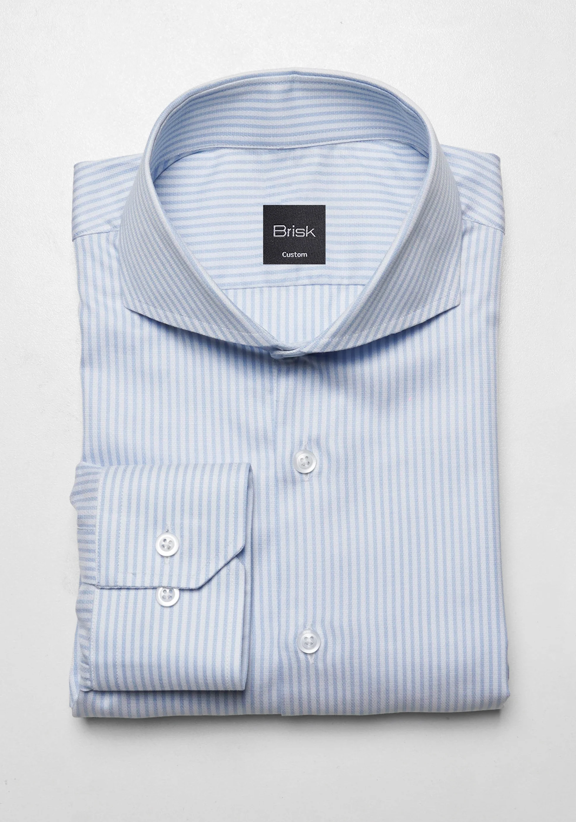 Sky Blue Dobby Stripes Shirt - Wrinkle Free