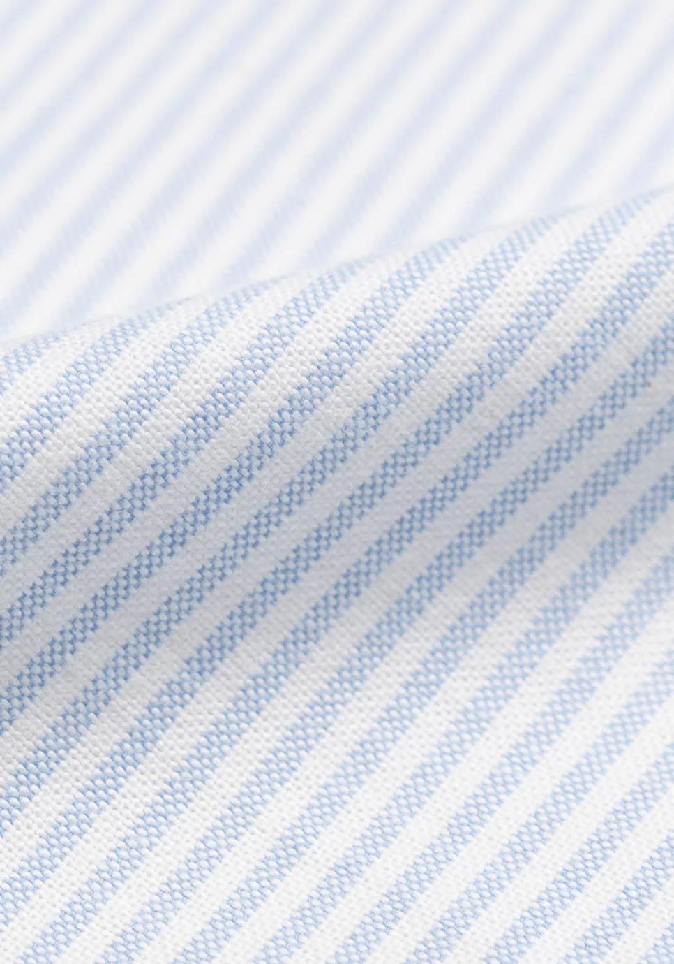 Soft Blue Oxford Stripes Unused Sample - Image 2