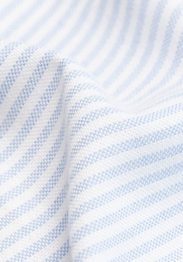Soft Blue Oxford Stripes Unused Sample - Image 3