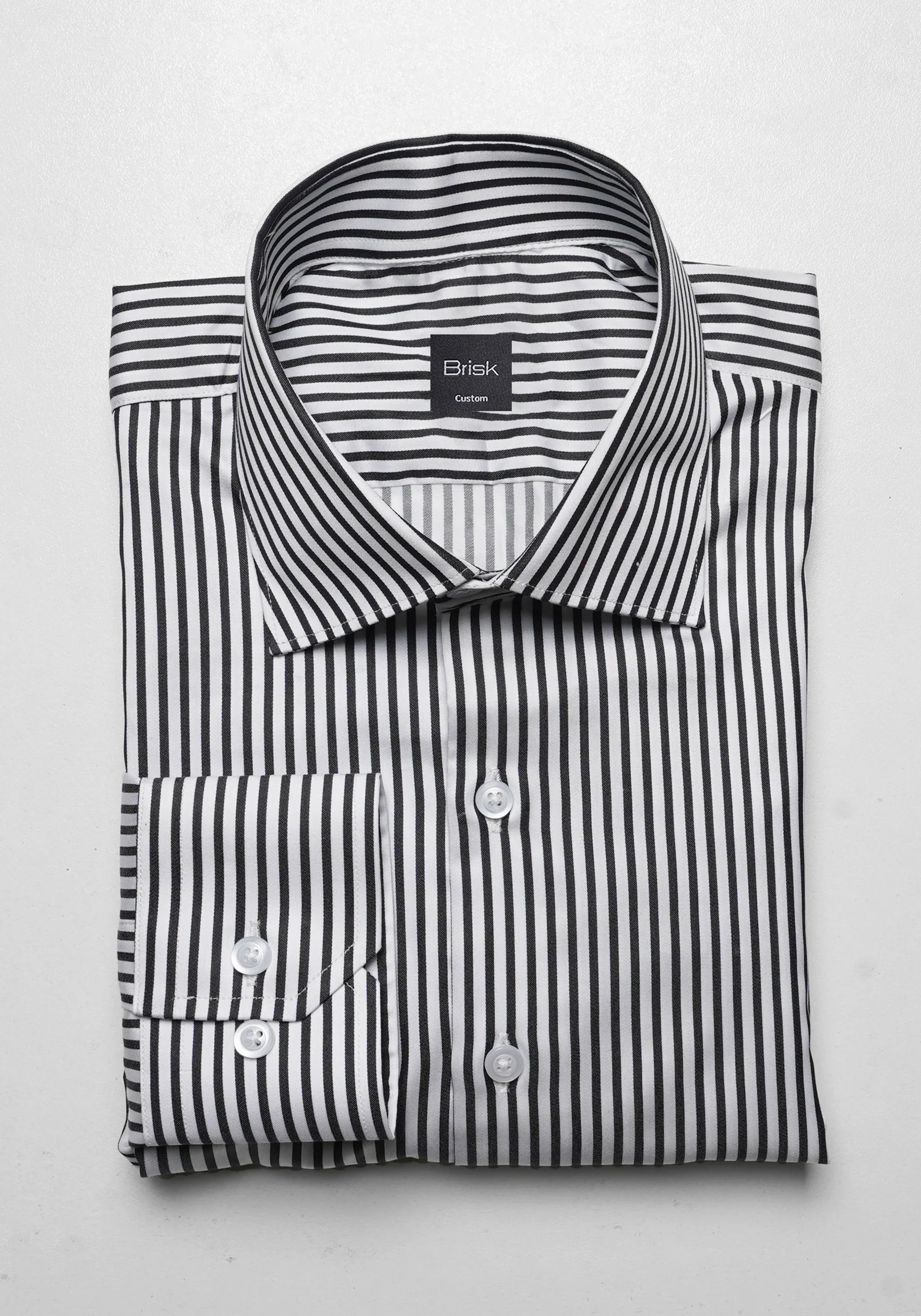 Super Fine Black Stripes Shirt - Wrinkle Free