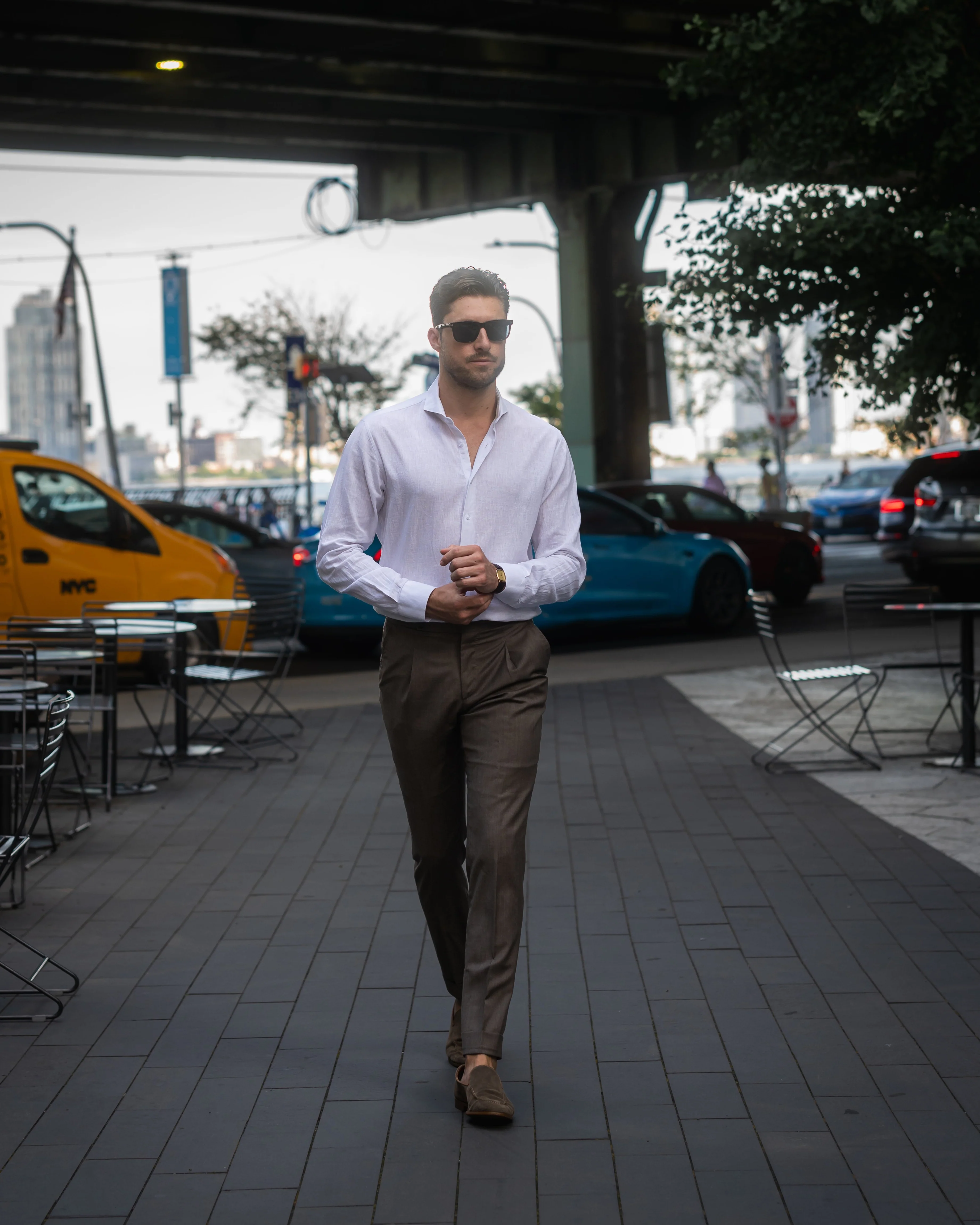 White Cotton-Linen Shirt - Image 6