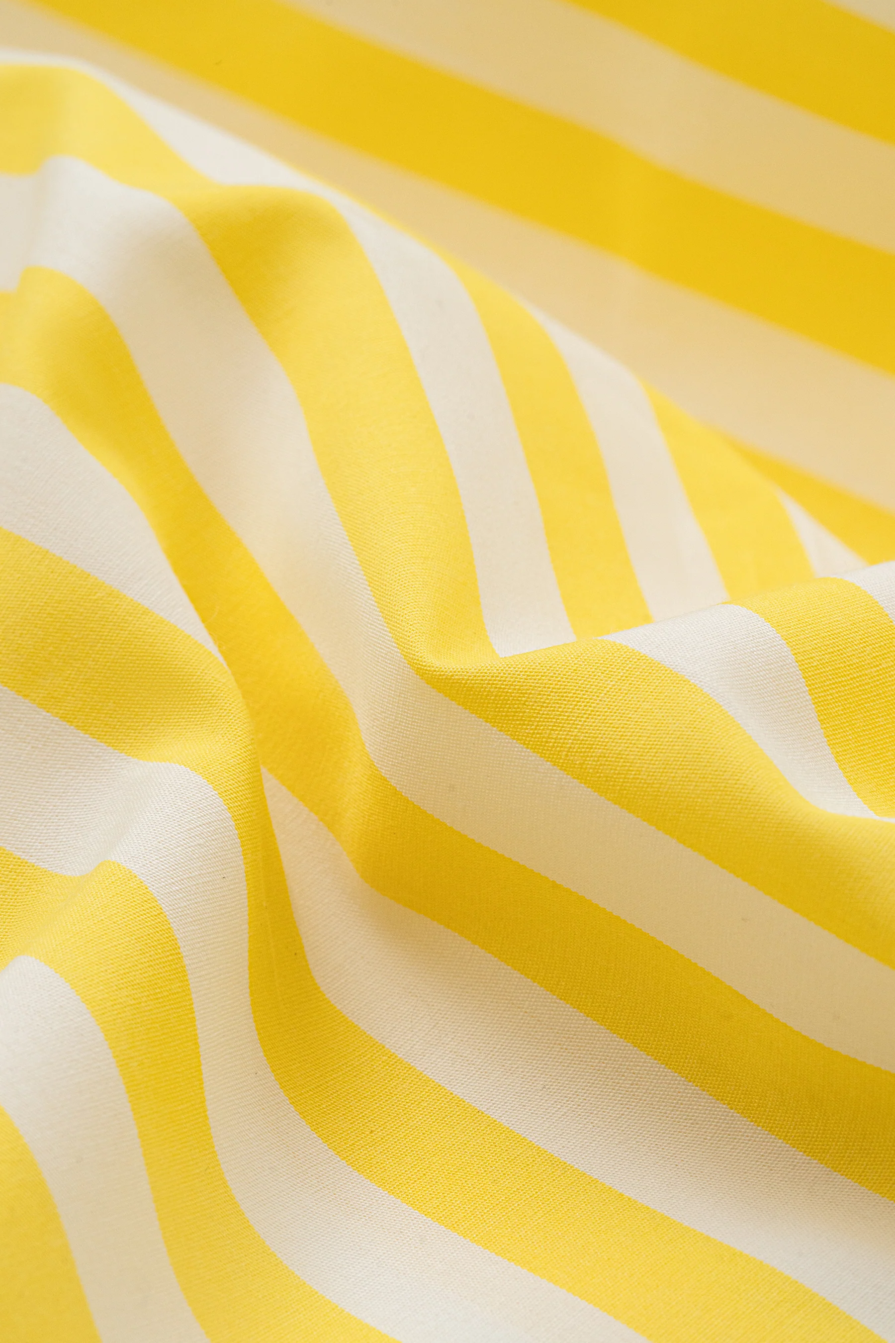Yellow Bold Stripes Pima Cotton - Wrinkle Resistant - Image 4
